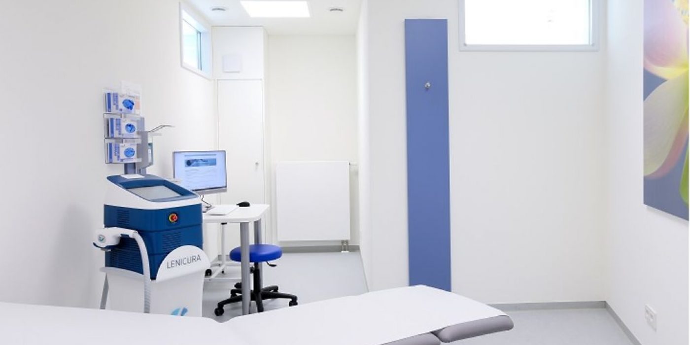 Treatment room with advanced medical equipment